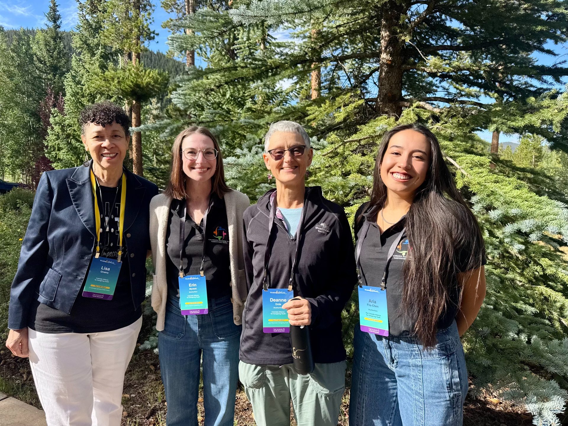 CACY Board Members Lisa Givens, Erin Myrent, Deanne Drda, and Aria Flis-Chen attending the 2026 Colorado Health Symposium in Colorado.